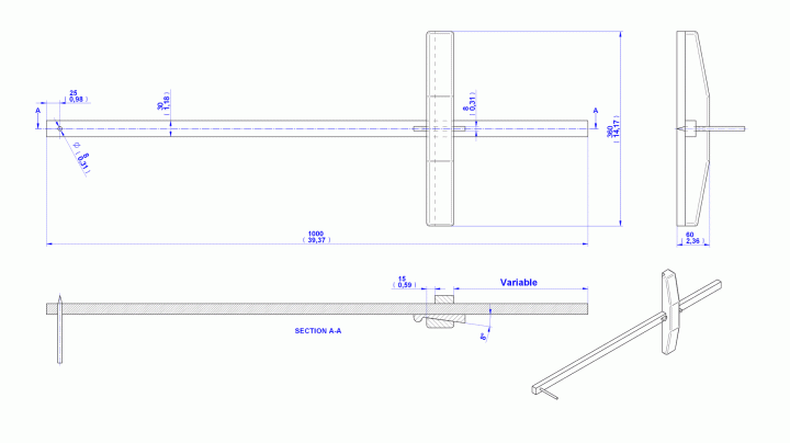 Panel gauge - Assembly drawing