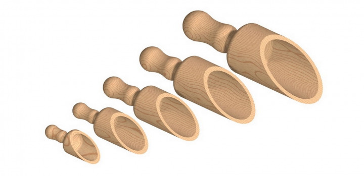 Wooden scoop (Version 1)