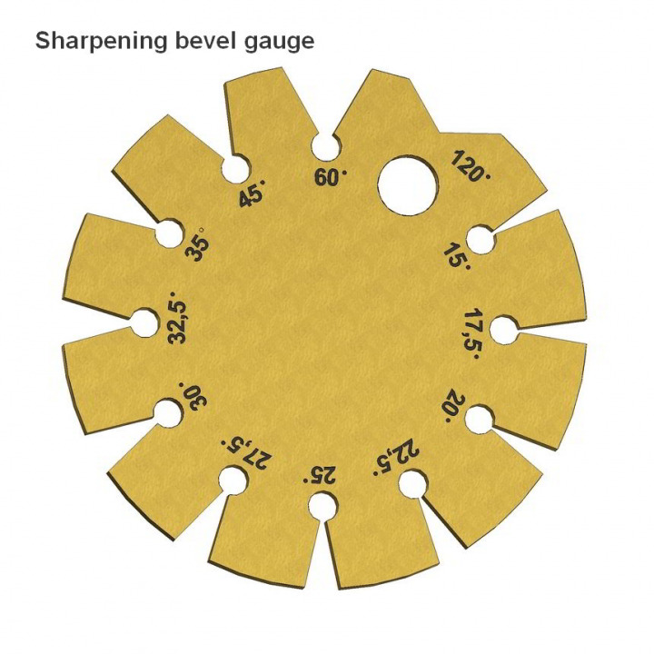 Sharpening bevel gauge plan