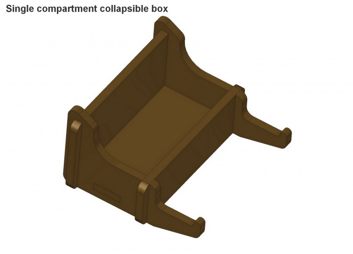 Single compartment box plan