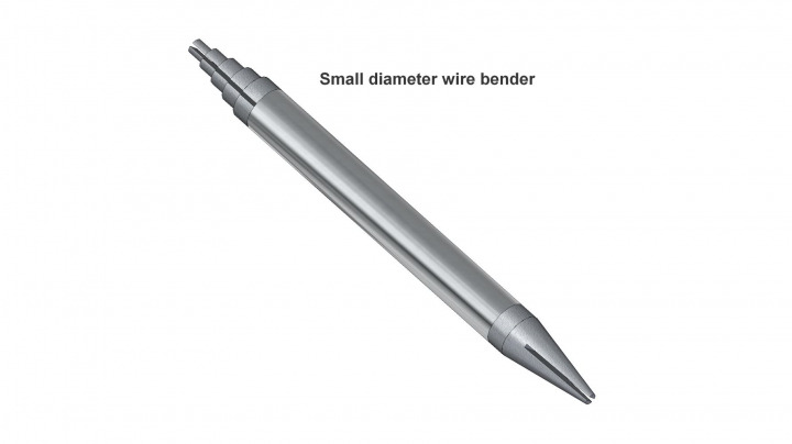 Small diameter wire bender plan