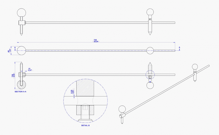 Trammel - Assembly drawing