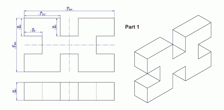 Simple wooden 3D puzzle - Part 1