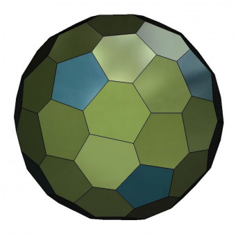 Biscribed hexpropello dodecahedron 3D model