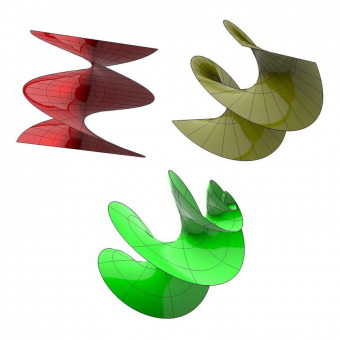 Helicoidal 3D surfaces