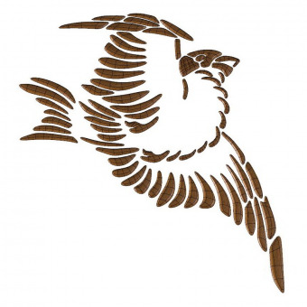Japanese stencil bird