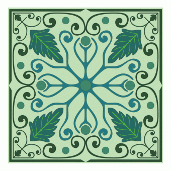 Square leaf pattern