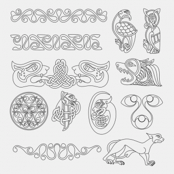 Collection of Celtic designs
