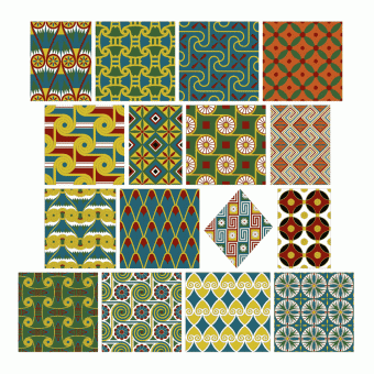 Collection of Egyptian repeating patterns