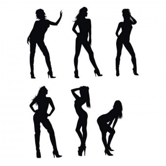 Girls silhouettes