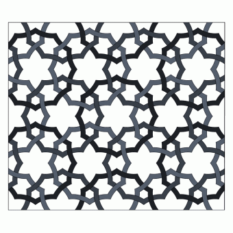 Interlaced oriental repeating pattern