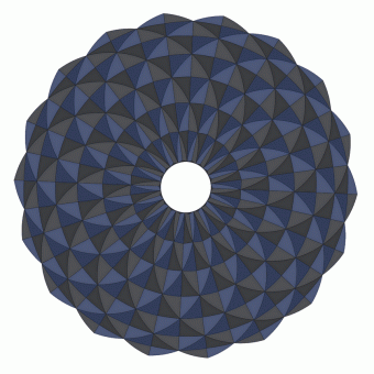 Round kaleidoscope pattern