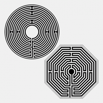 Medieval maze patterns