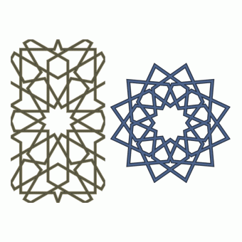 Oriental lattice patterns
