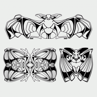 Ornamental bat designs
