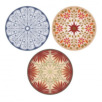 Round decorative patterns