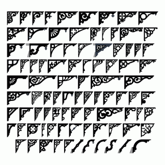 92 scroll saw shelf bracket patterns