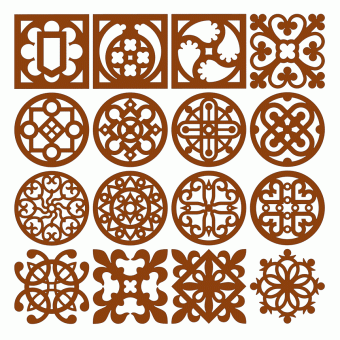 Scrollsaw coaster patterns