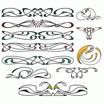 Swirl line designs