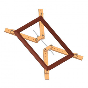 Adjustable 4 corner framing clamp plan
