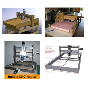 USA!! DIY CNC Wood Router Engraver Plasma Table Plans & Construction Manual 