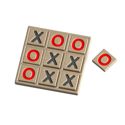 DIY build Noughts and Crosses Wooden Game, free project Plan.
Tic tac toe game  plan PDF