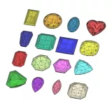 3D models of various gemstone cuts