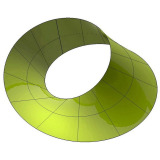 Mobius strip 3D surface