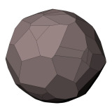 Voronoi sphere with planar surfaces