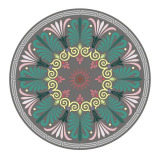 Ancient Greek round pattern