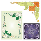 Art Nouveau floral designs