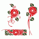Artistic rose designs