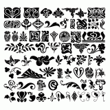 Collection of vectorized design elements