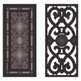 Furniture scroll saw panels