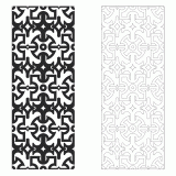 Vectorized furniture scroll saw pattern