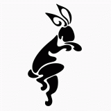 Rabbit stencil pattern