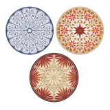 Round decorative patterns