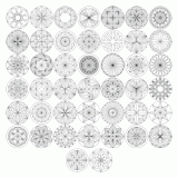 Round designs suitable for chip carving