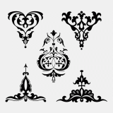 Set of old russian ornaments