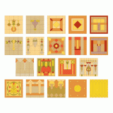 Square stained glass patterns