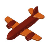 Passenger plane kids toy plan