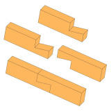 Dovetailed scarf joint