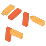Haunched mortise and tenon joint
