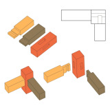 Interlocked mortise and tenon joint