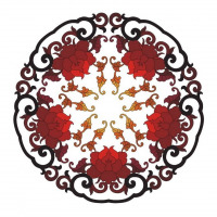 Chinese flower ornament