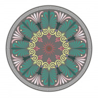 Ancient Greek round pattern