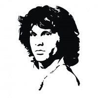 Jim Morrison vector portrait