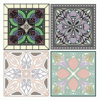 Abstract square designs