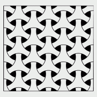 Celtic repeating geometric pattern