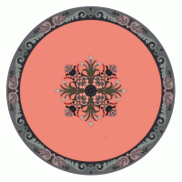 Centre table marquetry pattern